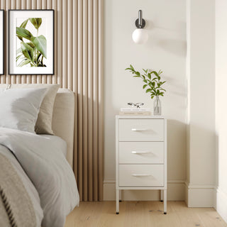 The Richmond - Industrial Style Metal Drawers In Vanilla - Urban Lockers