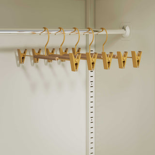 Multi Clip Hanger 5 Pack | Adult Mustard - Urban Lockers