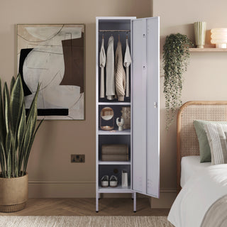 The Bexley - Tall Single Door Storage Locker In Lilac - Urban Lockers