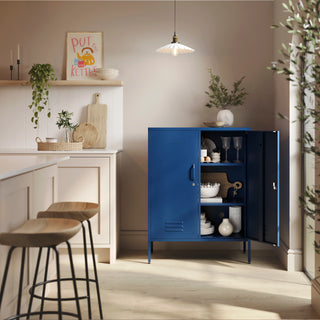 The Fulham - Home Style Storage Locker In Navy Blue - Urban Lockers