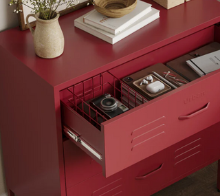 Basket Set in Red - Set of 3 - Urban Lockers